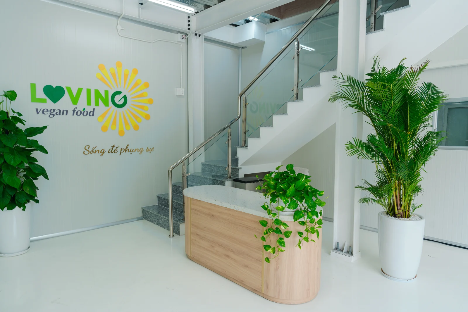 Khu vực lễ tân trong bộ ảnh